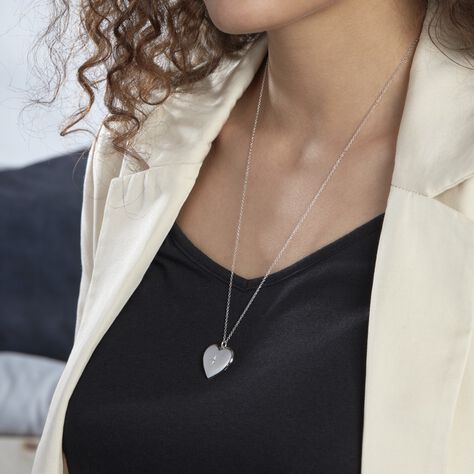 Collier Cahida Argent Blanc Oxyde De Zirconium - Sautoirs Femme | Histoire d’Or