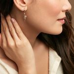 Cr&eacute;ole Unitaire Yasha Plaqu&eacute; Or Jaune Spinelle Synth&eacute;tique - Boucles d'oreilles cr&eacute;oles Femme | Histoire d&rsquo;Or