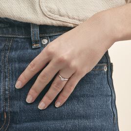 Bague Solitaire Veronika Or Blanc Diamant - Bagues solitaires Femme | Histoire d’Or