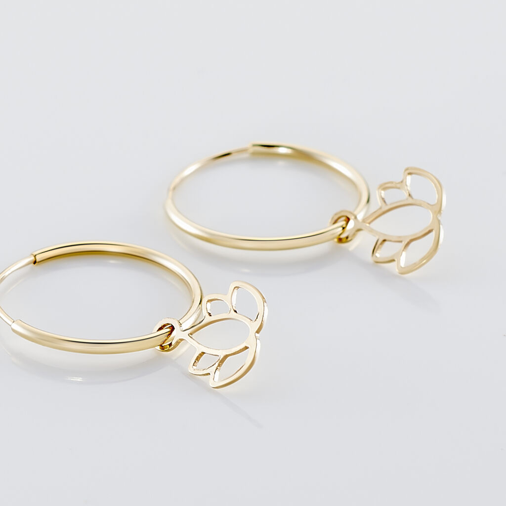 Créoles Belita Or Jaune - Boucles d'oreilles créoles Femme | Histoire d’Or