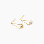 Boucles D'Oreilles Pendantes Severienne Or Jaune Diamant - Boucles d'oreilles pendantes  | Histoire d&rsquo;Or