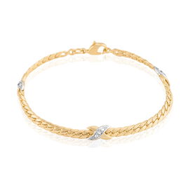 Bracelet Lamyae Plaqué Or Jaune Oxyde De Zirconium - Bracelets Femme | Histoire d’Or