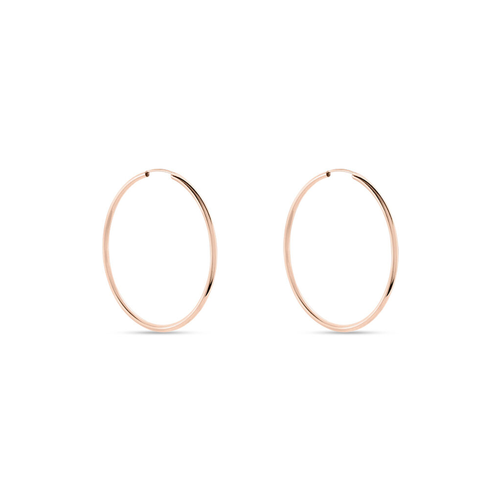 Cr&eacute;oles Valencina Or Rose - Boucles d'oreilles cr&eacute;oles Femme | Histoire d&rsquo;Or