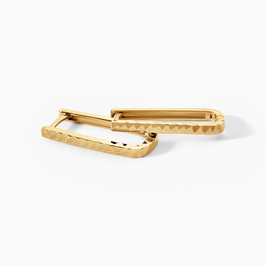 Cr&eacute;oles Eero Argent Dor&eacute; A L'Or 750/1000 - Boucles d'oreilles cr&eacute;oles Femme | Histoire d&rsquo;Or
