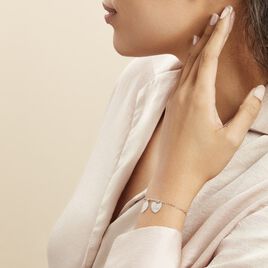 Bracelet Argent Blanc Laios - Bracelets Coeur Femme | Histoire d’Or