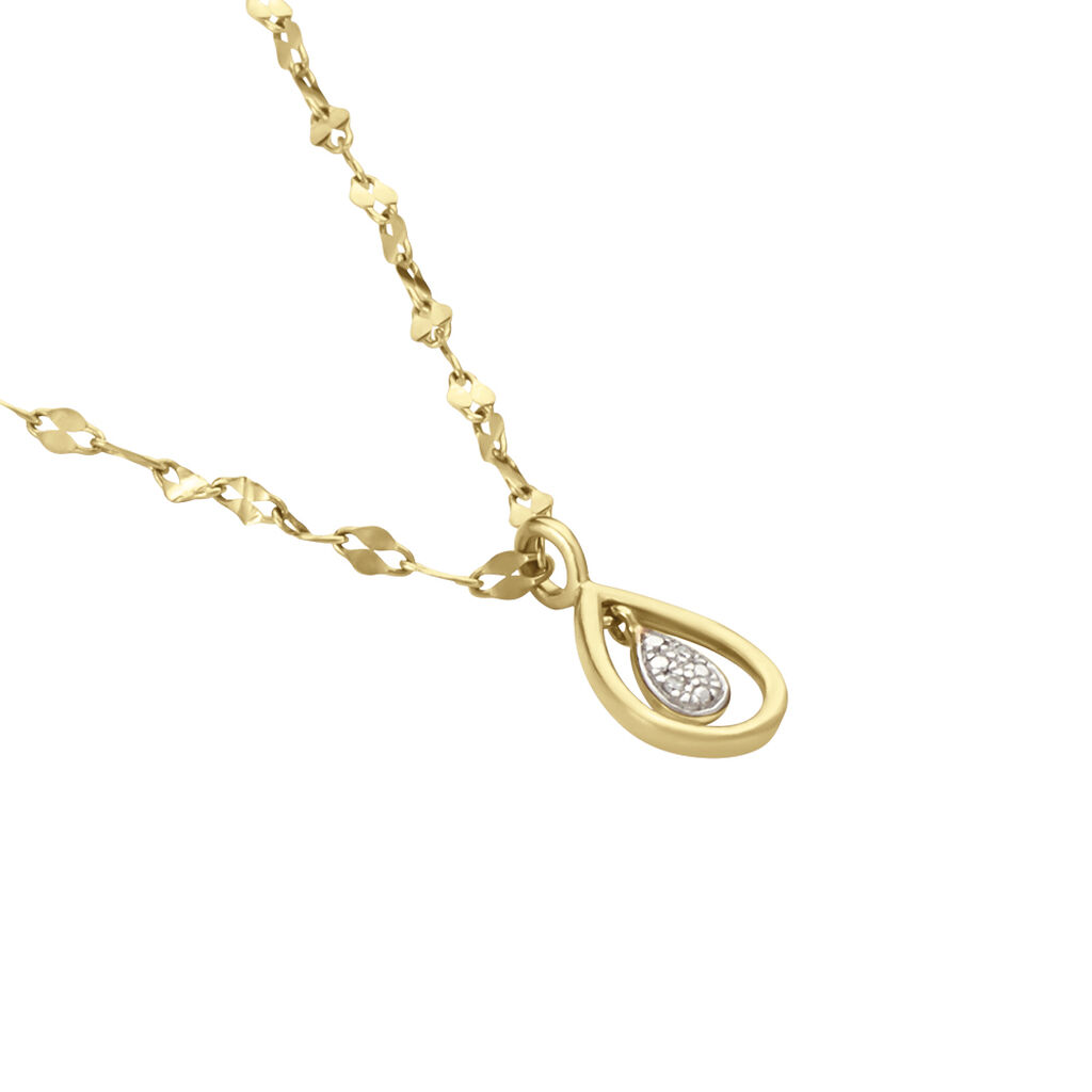 Collier Or Jaune Abhay Diamants - Colliers Femme | Histoire d’Or