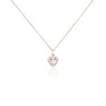 Collier Calvi Argent Rose Oxyde De Zirconium - Colliers fantaisie Femme | Histoire d&rsquo;Or