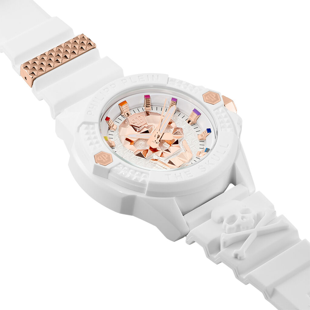 Montre Philipp Plein The Skull Ecoceramic Blanc - Montres Homme | Histoire d’Or