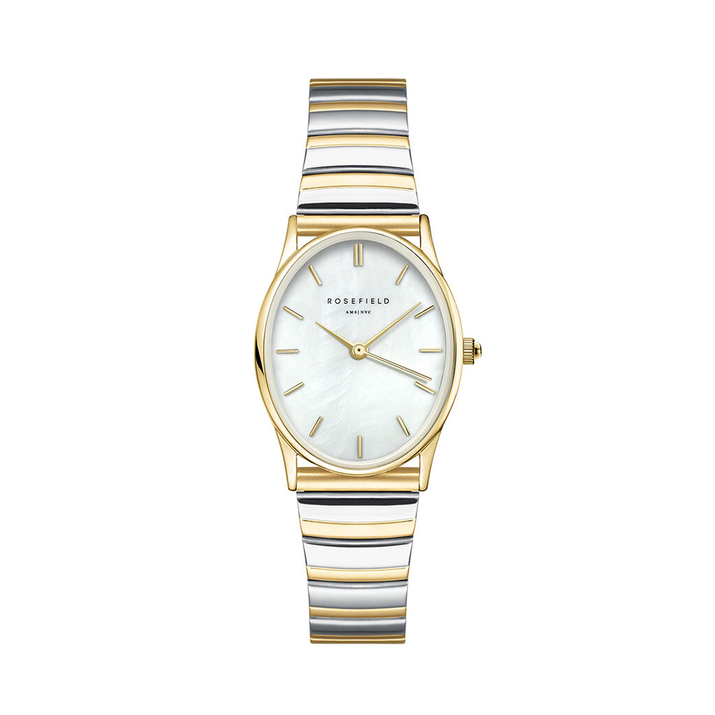 Montre Rosefield Oval Nacre Blanche