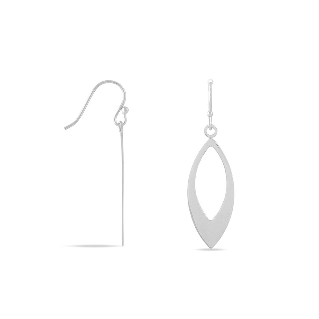 Boucles D'oreilles Pendantes Andrienne Argent Blanc - Boucles d'oreilles fantaisie Femme | Histoire d’Or