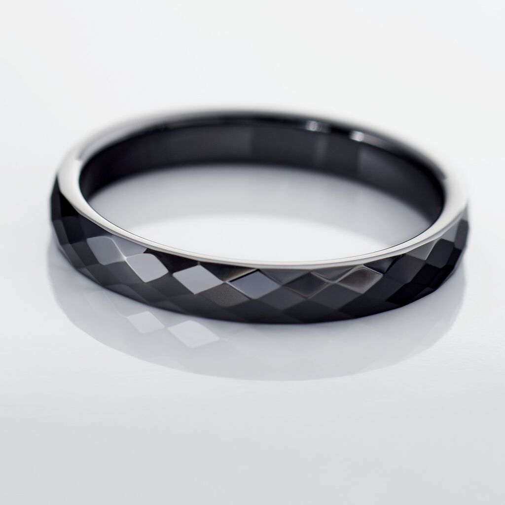Bague Pilar Petite Ceramique Noir Céramique - Bagues avec pierre Femme | Histoire d’Or