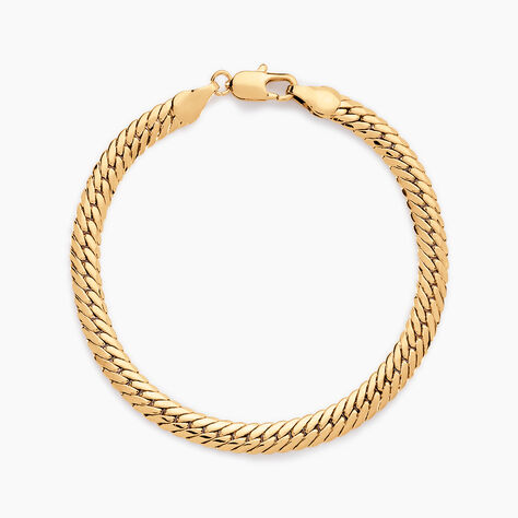 Bracelet Messaline Plaqué Or Jaune - Bracelets chaîne Femme | Histoire d’Or