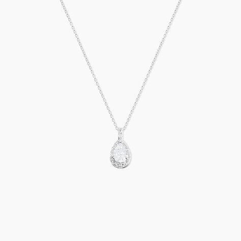 Collier M&eacute;lie Argent Blanc Oxyde De Zirconium - Colliers fantaisie Femme | Histoire d&rsquo;Or
