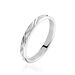 Alliance Samiha Ruban Plat Or Blanc - Alliances Unisex | Histoire d’Or