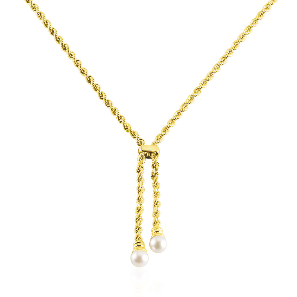 Chaîne Hatsu Or Jaune Perle De Culture - Chaines Femme | Histoire d’Or