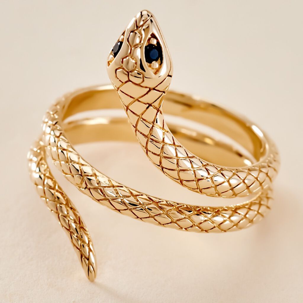 Bague Yasha Plaqu&eacute; Or Jaune Spinelle Synth&eacute;tique - Bagues avec pierre Femme | Histoire d&rsquo;Or