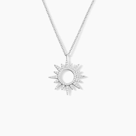 Collier Anaiz Argent Blanc Oxyde De Zirconium - Colliers fantaisie Femme | Histoire d&rsquo;Or