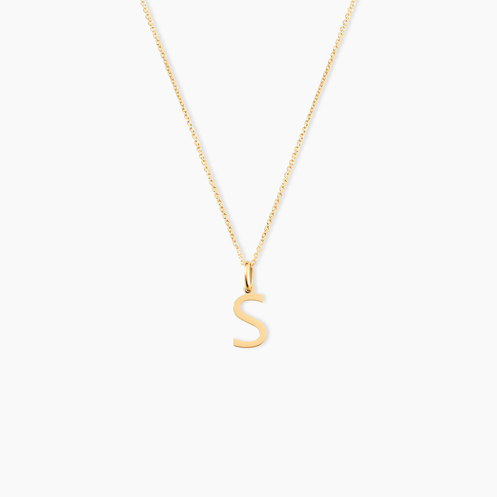 Pendentif Ionia Lettre Or Jaune - Pendentifs Famille | Histoire d&rsquo;Or