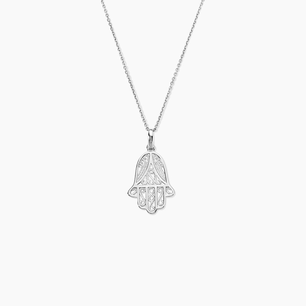 Pendentif Main De Fatma En Or Massif 18K Filigrane - Neuf Avec étiquettes, Unisexe