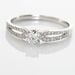 Bague Solitaire Katalina Or Blanc Diamant - Bagues solitaires Femme | Histoire d’Or