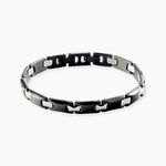 Bracelet Jourdan Halldor Acier Argent&eacute; - Bracelets Homme | Histoire d&rsquo;Or