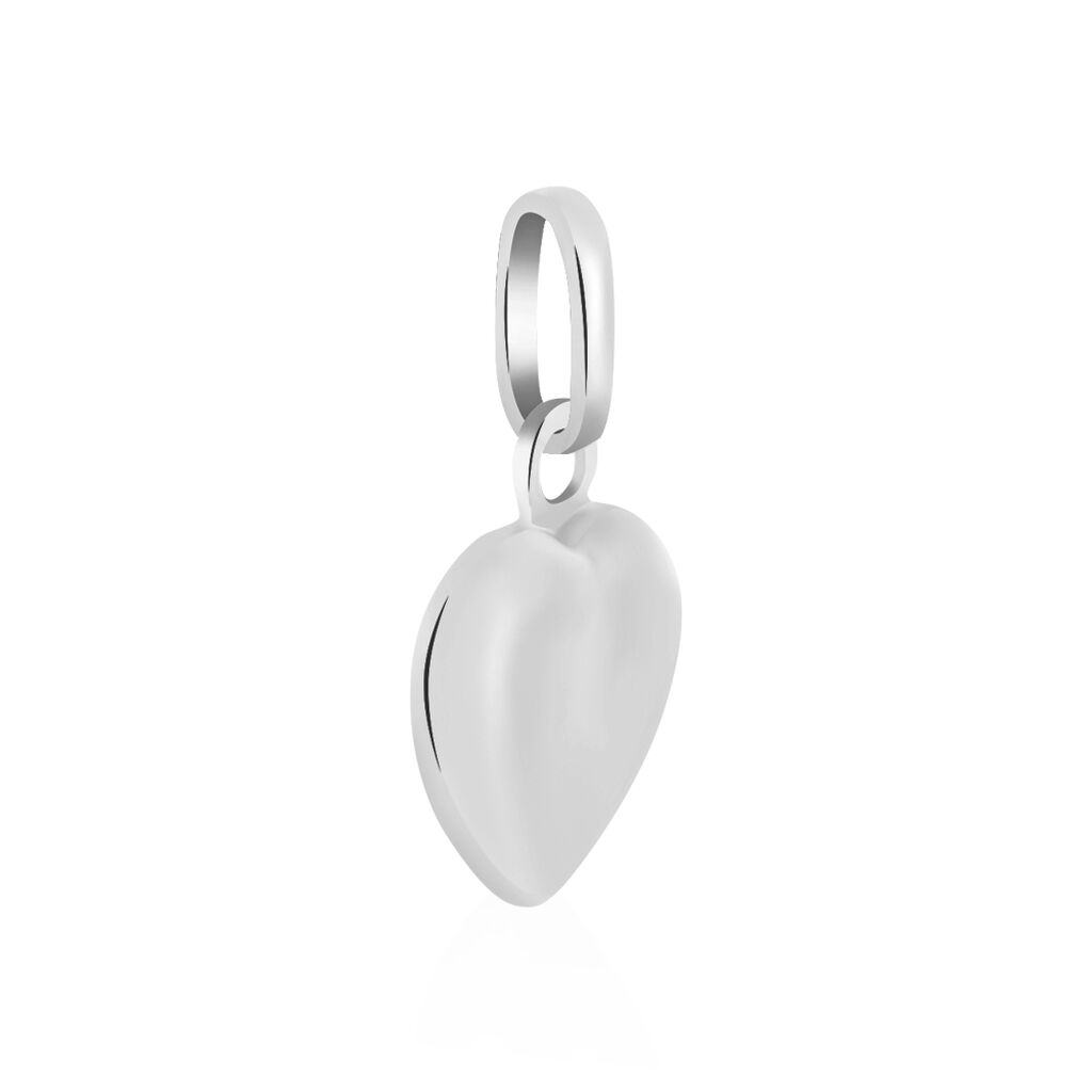 Pendentif Eudocie Coeur Lisse Or Blanc - Pendentifs Famille | Histoire d’Or
