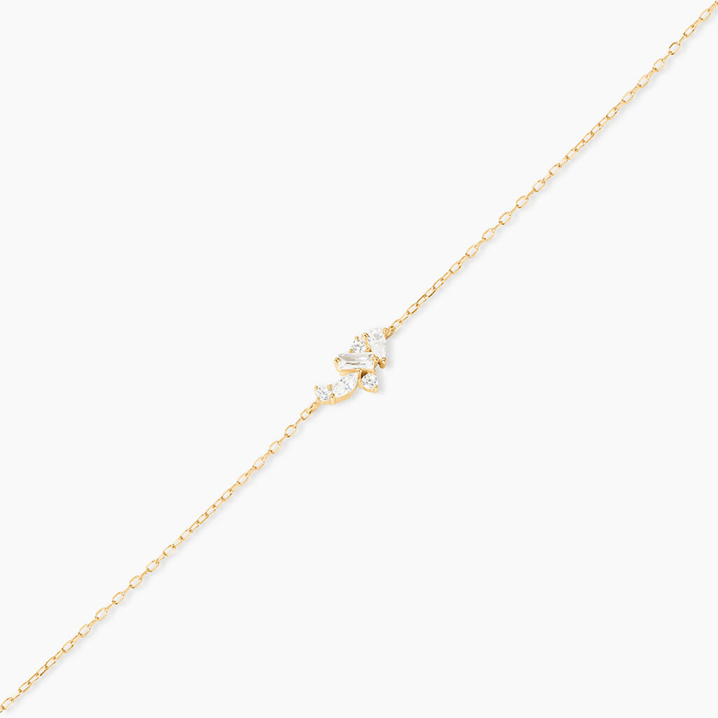Bracelet Sparkle Or Jaune Oxyde De Zirconium - Bracelets Pierre Femme | Histoire d&rsquo;Or