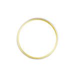 Alliance Miroir Ruban Plat Or Bicolore - Alliances Unisex | Histoire d&rsquo;Or