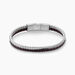 Bracelet Elio Acier Blanc - Bracelets cordon Homme | Histoire d’Or