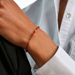 Bracelet Jonc Cyclades Argent Jaune Corniole -  Femme | Histoire d&rsquo;Or