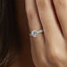Bague Solitaire Fathima Or Blanc Oxyde De Zirconium - Bagues solitaires Femme | Histoire d’Or