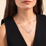 Collier Daisy Argent Blanc Oxyde De Zirconium - Colliers Femme | Histoire d&rsquo;Or