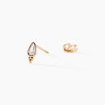 Boucles D'oreilles Puces Marika Plaqu&eacute; Or Dor&eacute; Oxyde De Zirconium - Boucles d'oreilles fantaisie Femme | Histoire d&rsquo;Or
