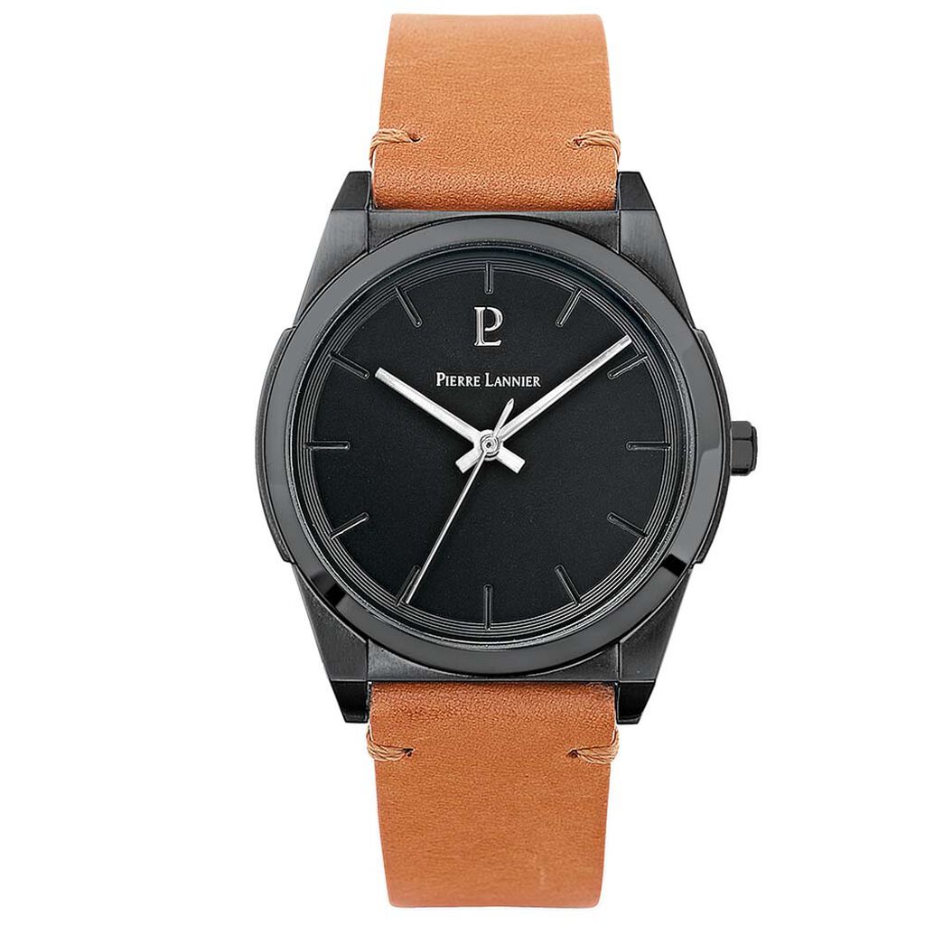 Montre Pierre Lannier Candide Noir - Montres Homme | Histoire d&rsquo;Or