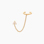 Bijou D'oreille Plaqu&eacute; Or Marcion Oxydes De Zirconium - Boucles d'oreilles fantaisie Femme | Histoire d&rsquo;Or