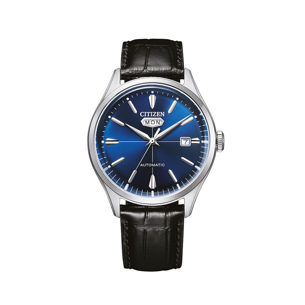 Montre Citizen C7 Mechanical Bleu - F&ecirc;te des p&egrave;res Homme | Histoire d&rsquo;Or