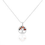 Collier Argent Blanc Odaya Ambre - Colliers fantaisie Femme | Histoire d&rsquo;Or