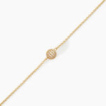 Bracelet Estel Argent Dor&eacute; A L'Or 750/1000 Oxyde De Zirconium - Bracelets Femme | Histoire d&rsquo;Or