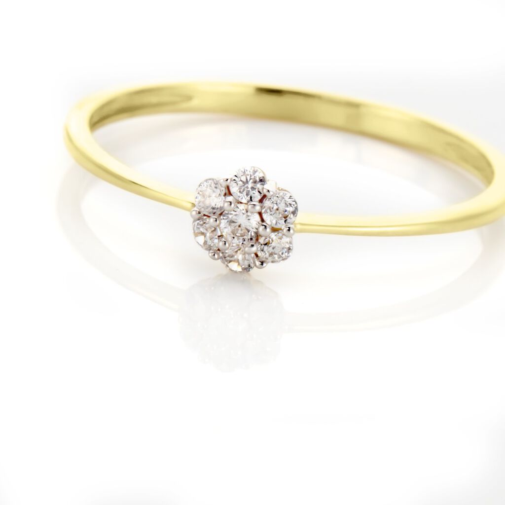 Bague Solitaire Maggeline Or Jaune Oxyde - Bagues solitaires Femme | Histoire d’Or