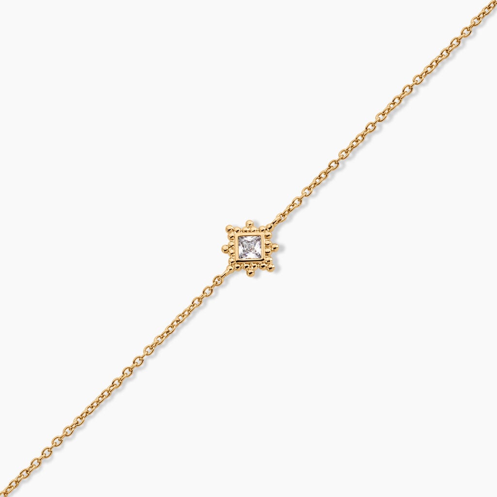 Bracelet Bobbie Plaqu&eacute; Or Jaune Oxyde De Zirconium - Bracelets Femme | Histoire d&rsquo;Or