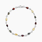 Bracelet Argent Blanc Weronika Ambre - Bracelets Femme | Histoire d&rsquo;Or