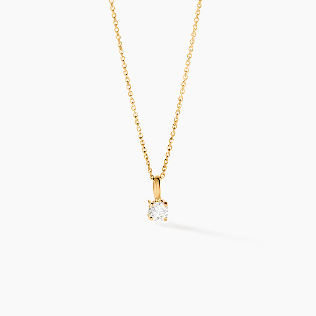 Pendentif One Or Jaune Diamant - Pendentifs Femme | Histoire d&rsquo;Or