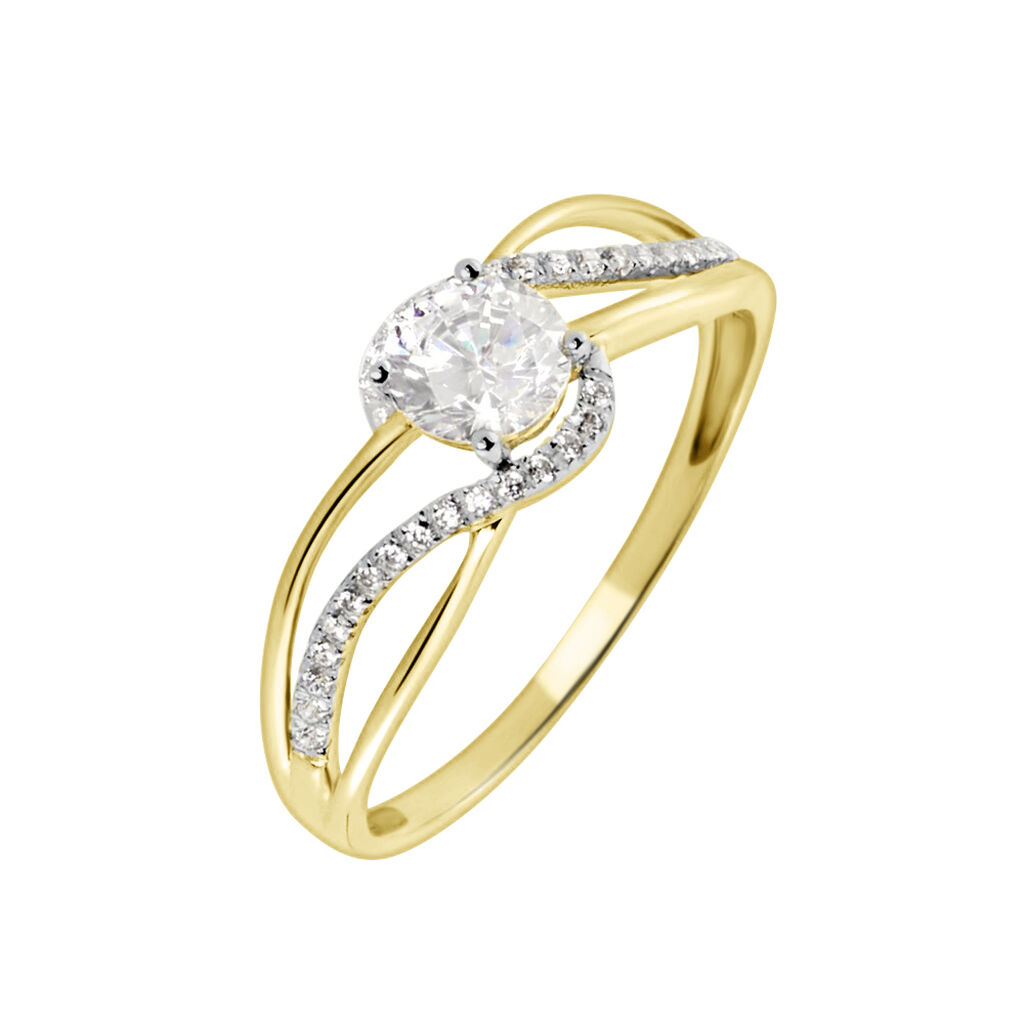 Bague Mavriki Or Jaune Oxyde - Bagues solitaires Femme | Histoire d’Or