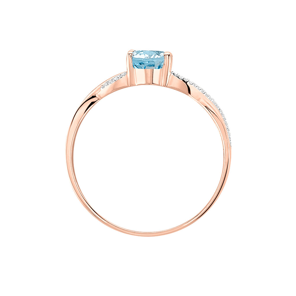 Bague Candice Or Rose Topaze - Bagues solitaires Femme | Histoire d’Or