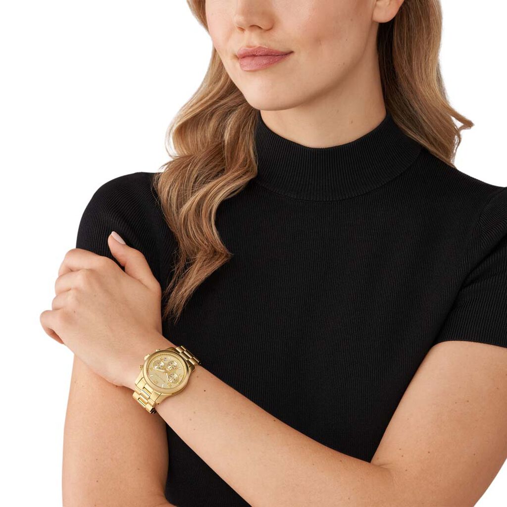 Montre Michael Kors Fossil Runway Doré - Montres Femme | Histoire d’Or