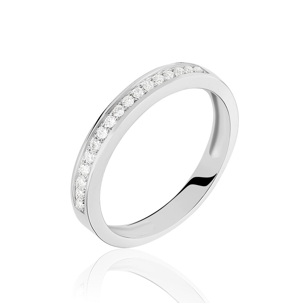 Alliance Dionysa Or Blanc Diamant - Alliances Femme | Histoire d’Or