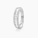 Bague Collection 1986 Or Blanc Diamant - Alliances Femme | Histoire d&rsquo;Or