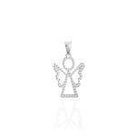 Pendentif Estrellita Ange Or Blanc - Pendentifs Communion Enfant | Histoire d&rsquo;Or