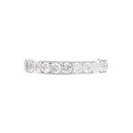 Alliance Valentine Or Blanc Diamant Synthetique - Alliances Femme | Histoire d&rsquo;Or