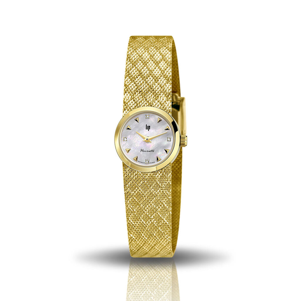Montre Lip Henriette 22 Nacre Blanche - Montres Femme | Histoire d&rsquo;Or